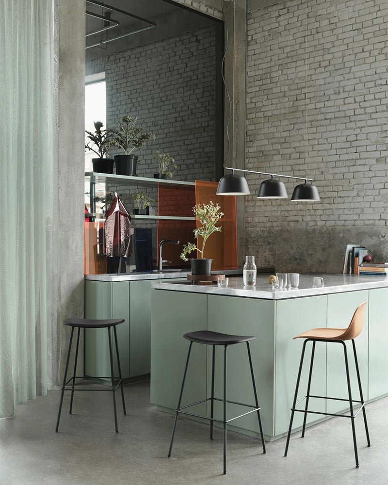 Fiber - Grey bar stool